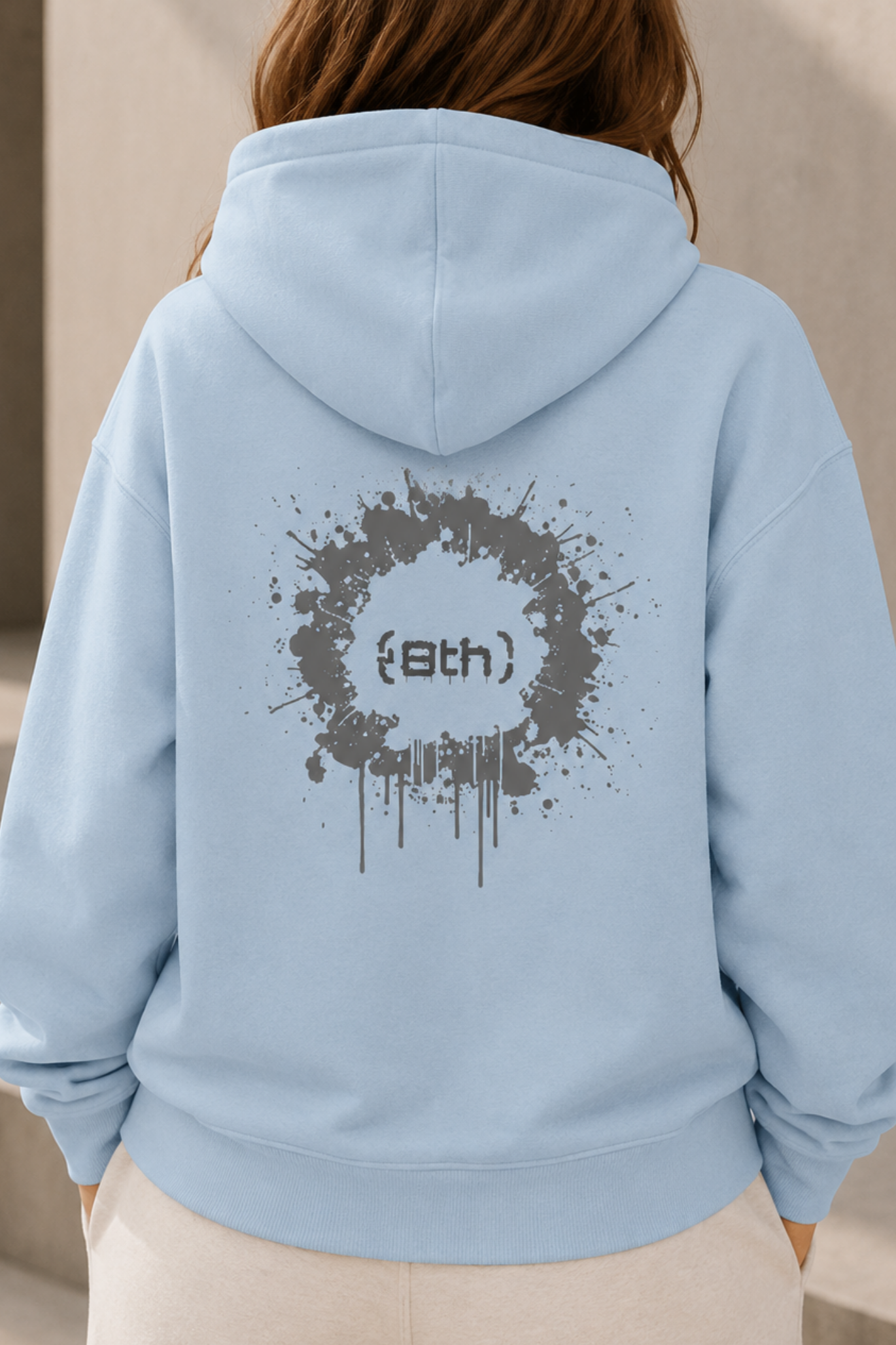Sudadera Pullover Hoodie de 8th trasera