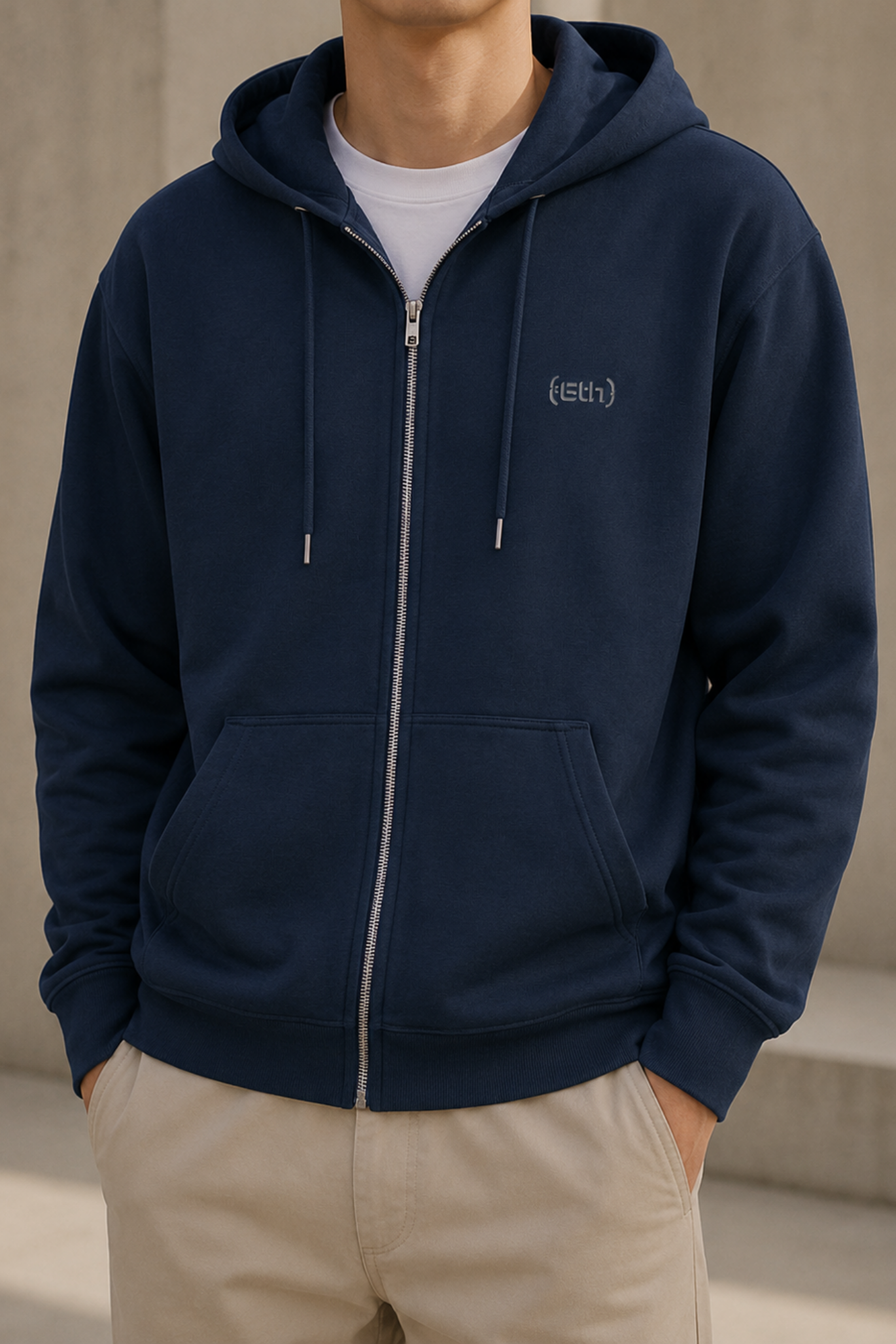 Sudadera Zip Hoodie de 8th frontal